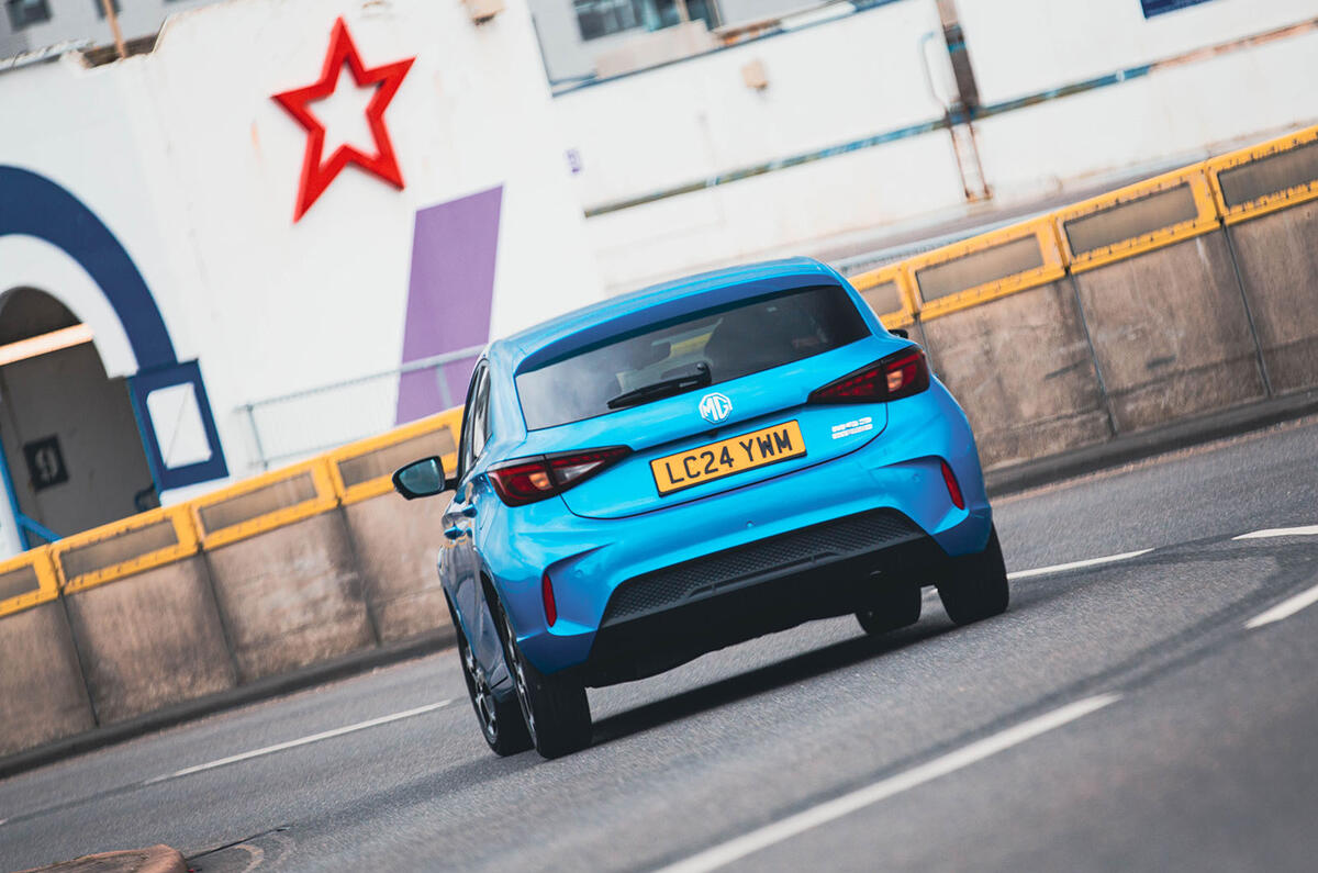 mg3 review 2024 29 rear cornering mg3 review 2024 29 rear cornering