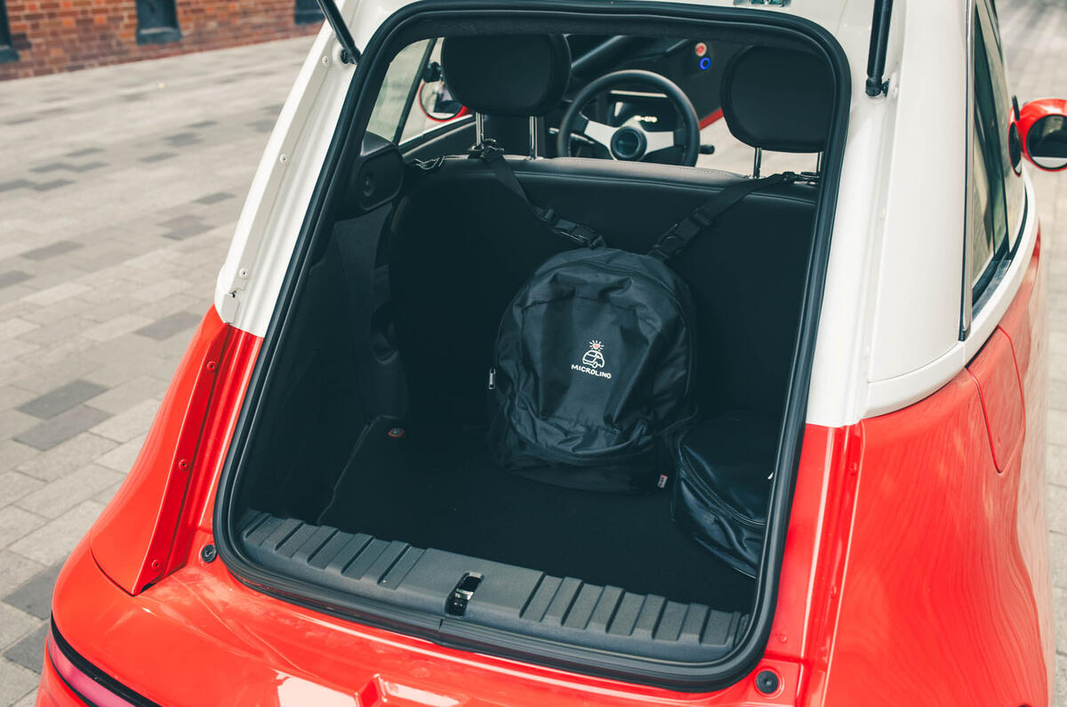 Microlino boot with backpack Microlino boot with backpack