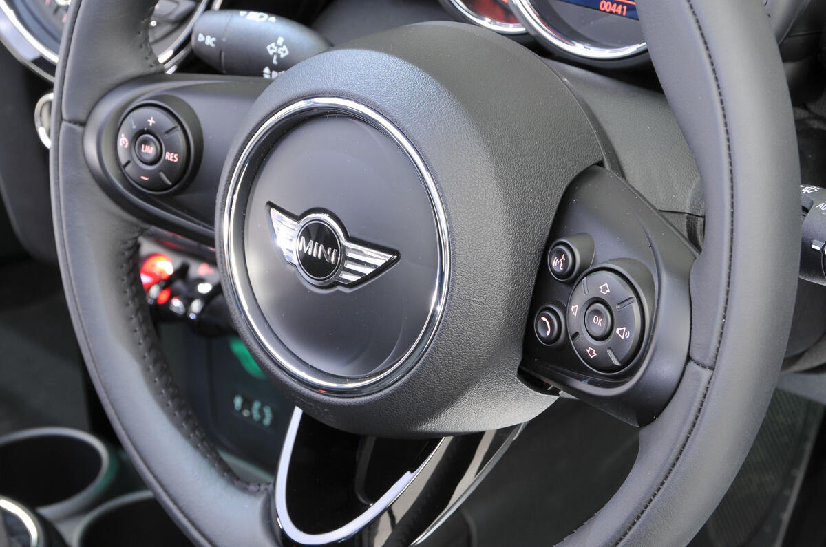 Mini Cooper steering wheel