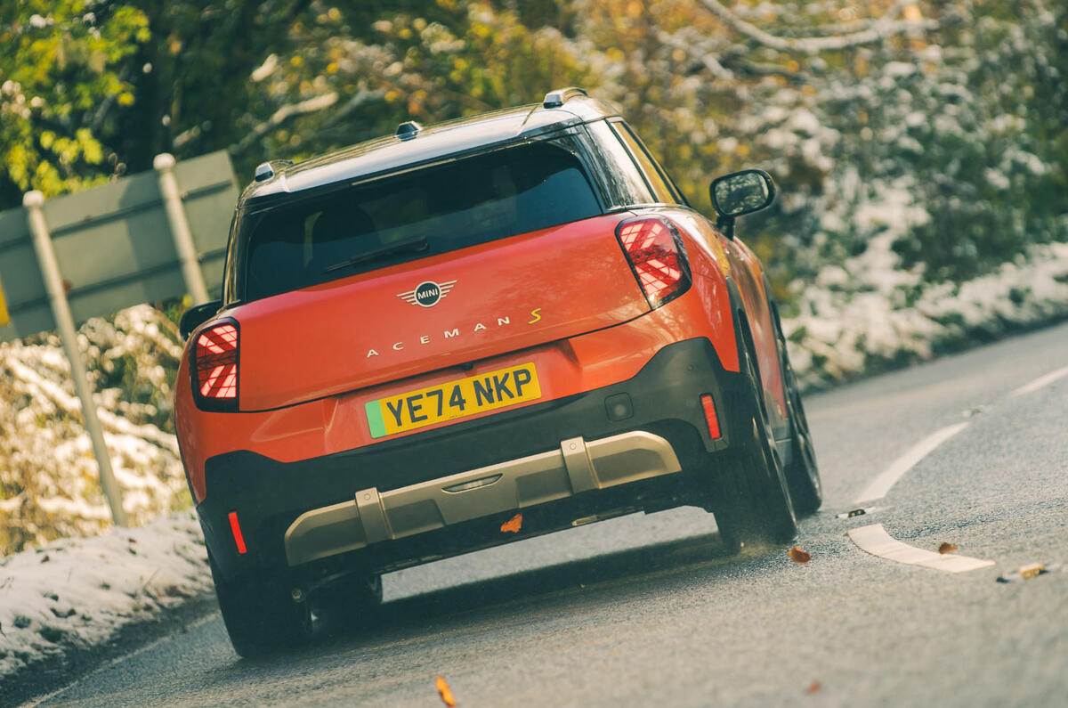 MINI Aceman review 2025 026 rear cornering MINI Aceman review 2025 026 rear cornering