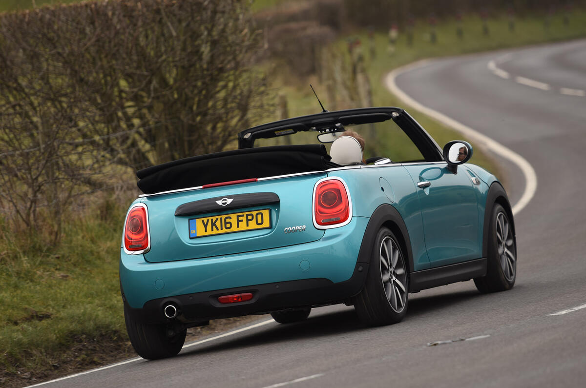 Mini Convertible rear cornering