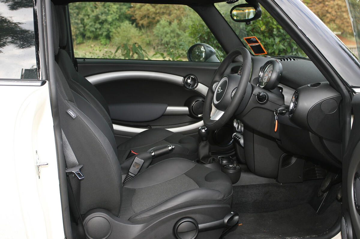 The driver gets the best seat in the house: comfortable, supportive and roomy Mini Clubman interior