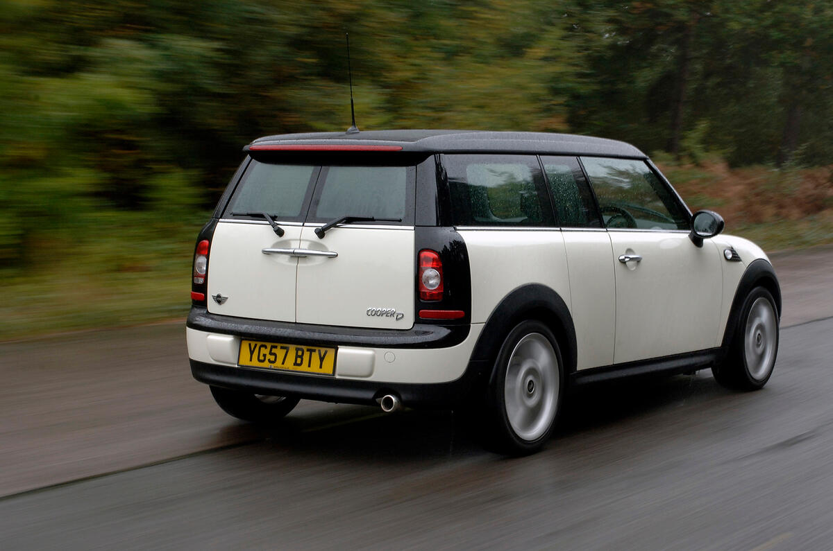 Diesel engine is too vocal and its voice a shade too rough and ready Mini Clubman rear quarter