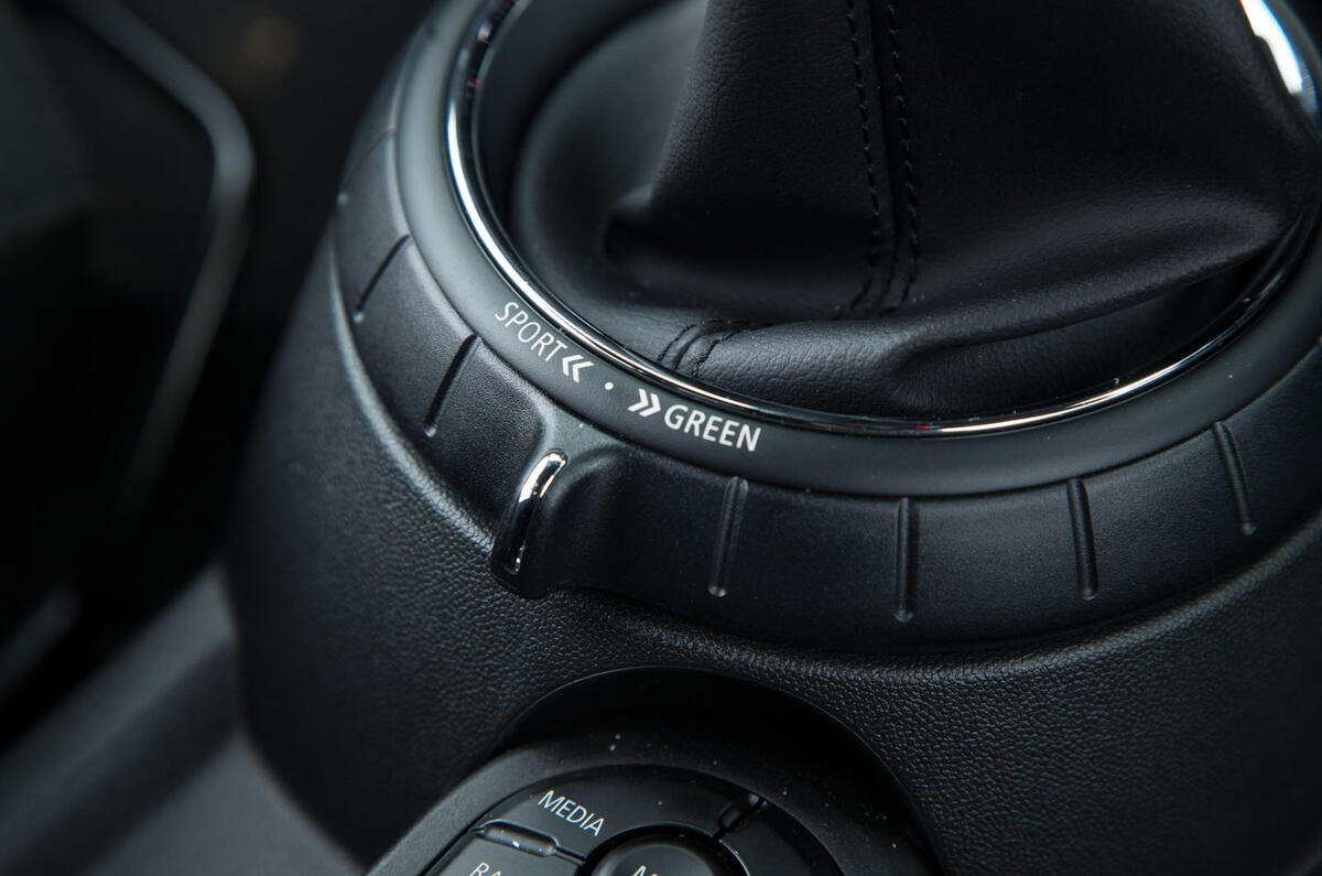 Mini Cooper S Works 210 driving mode selector