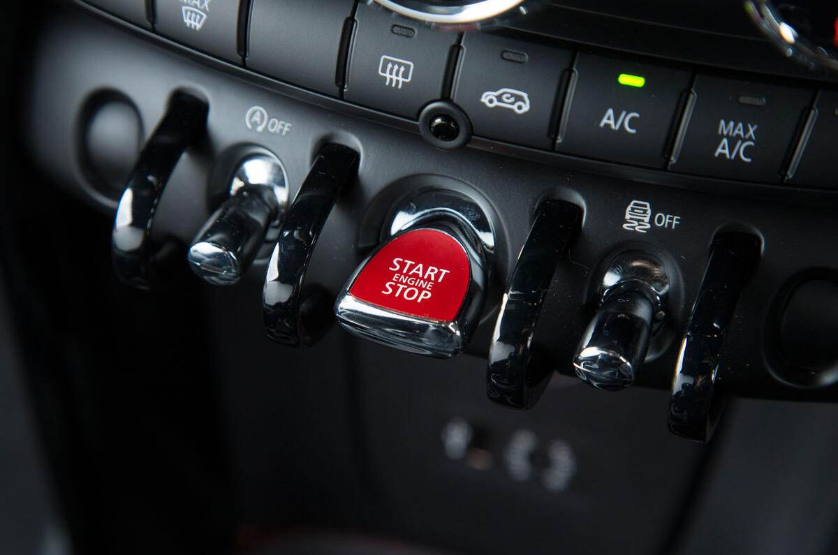 Mini Cooper S Works 210 ignition button