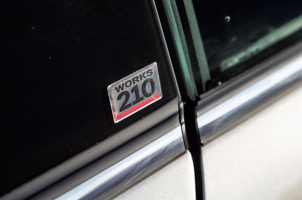 Mini Cooper S Works 210 badging