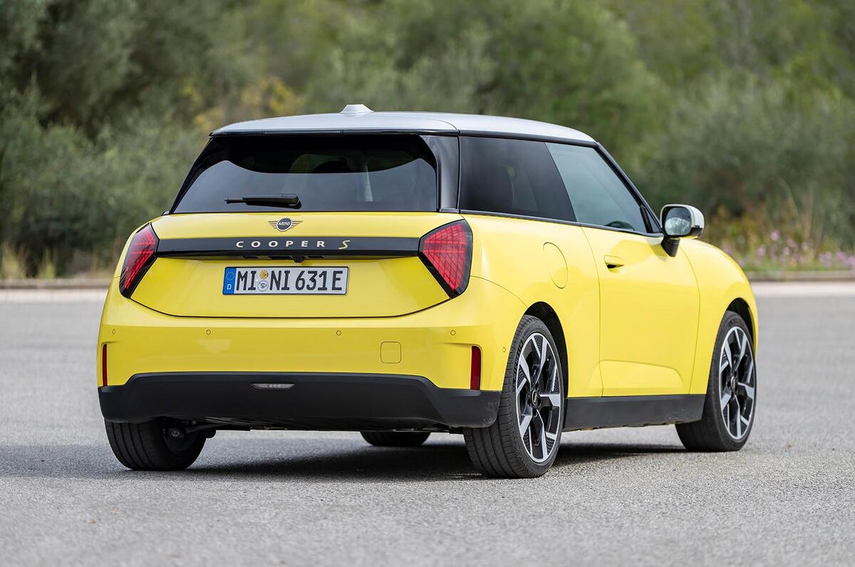 mini cooper se review 2024 24 rear static