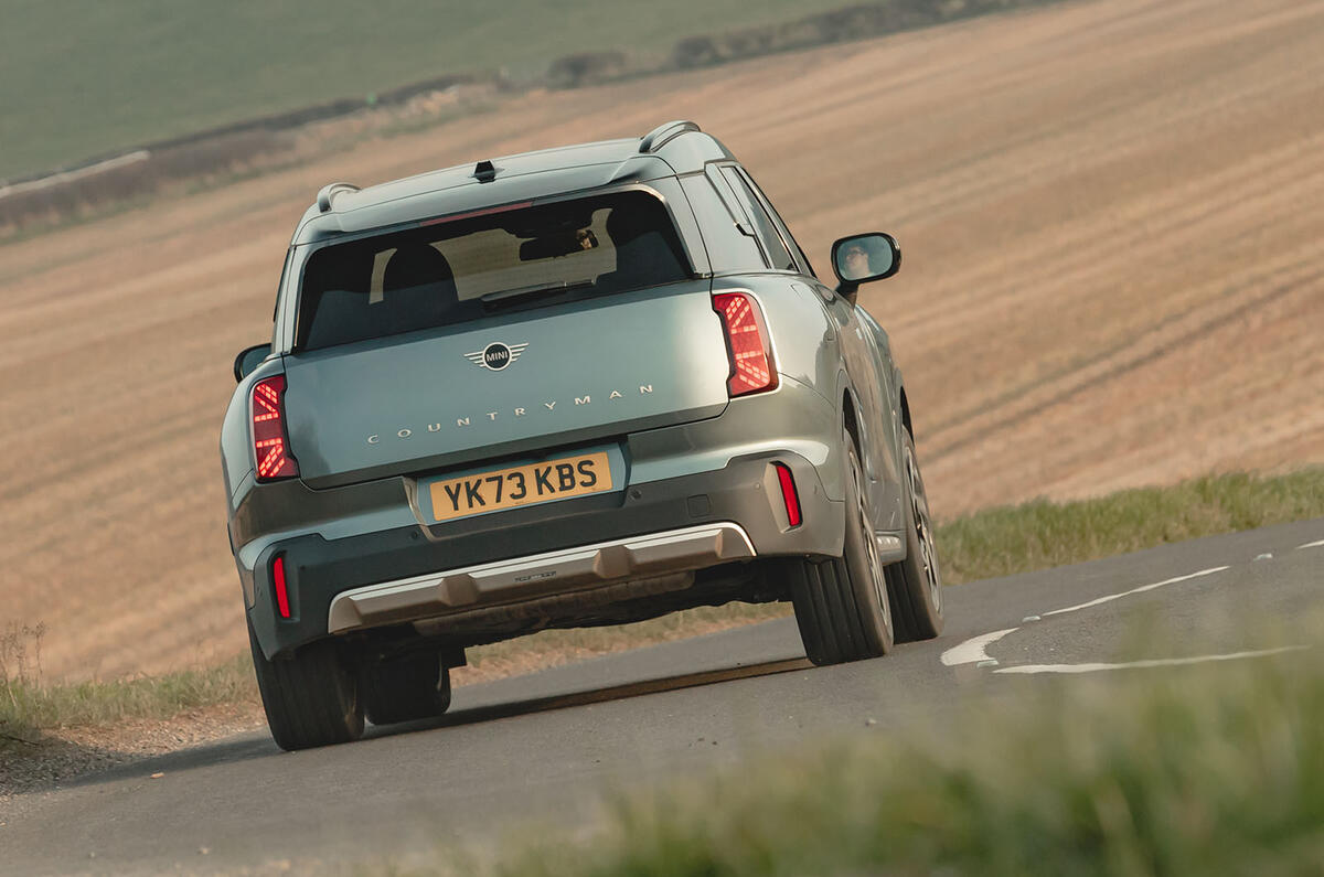 mini countryman review 2024 25 rear cornering mini countryman review 2024 25 rear cornering
