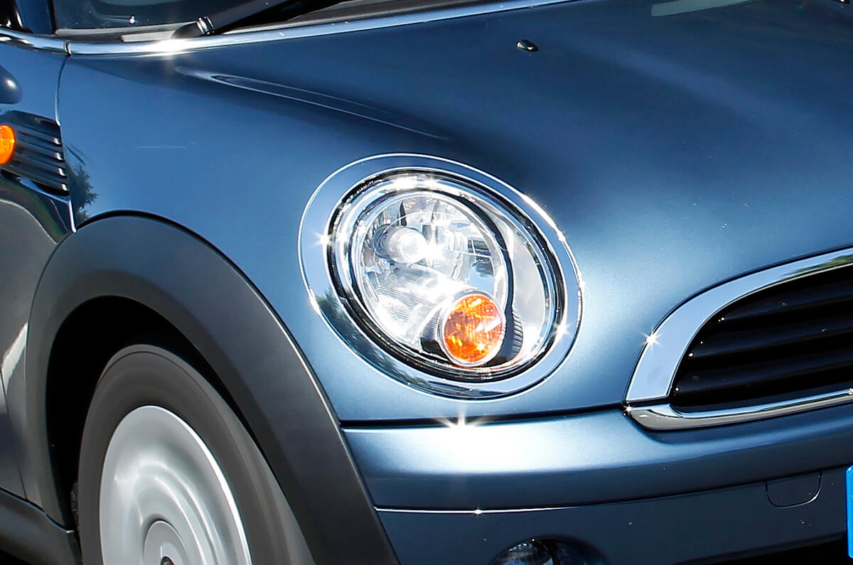 The design differences are minimal on all-new Mini, but styling proved so successful BMW didn't want to change it  Mini Hatch front headlight