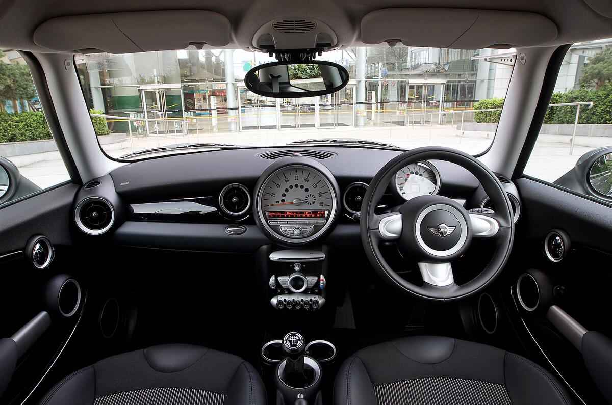 Big dashboard loses a little of the small car feel Mini Hatch dashboard