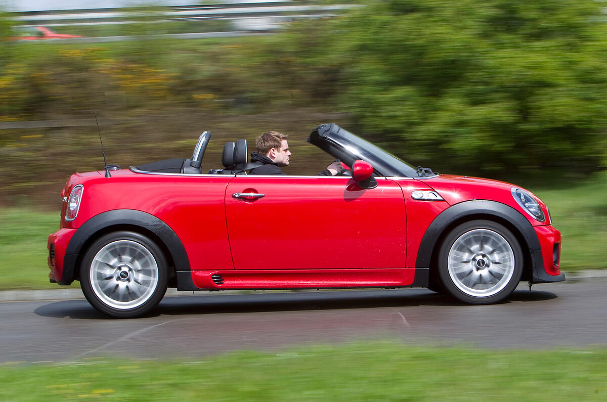 Mini Roadster roof down