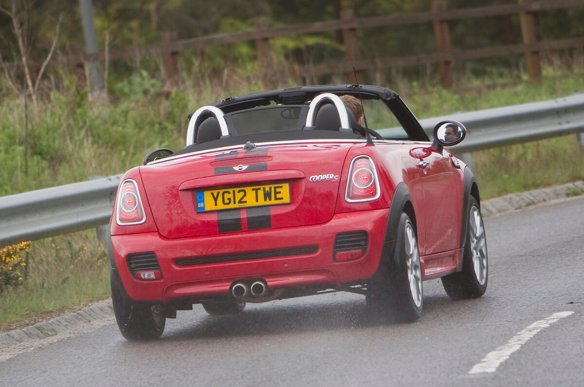 Mini Roadster rear cornering