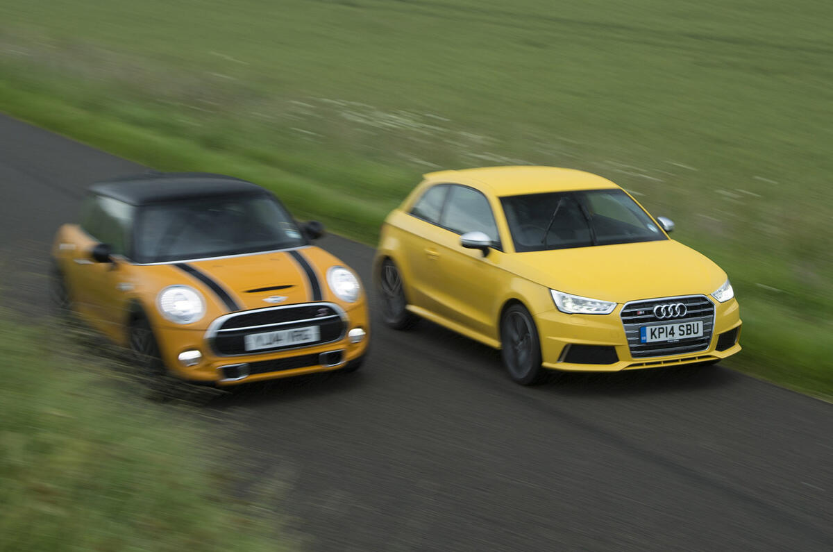 Midget gem specials - Audi S1 versus Mini Cooper S