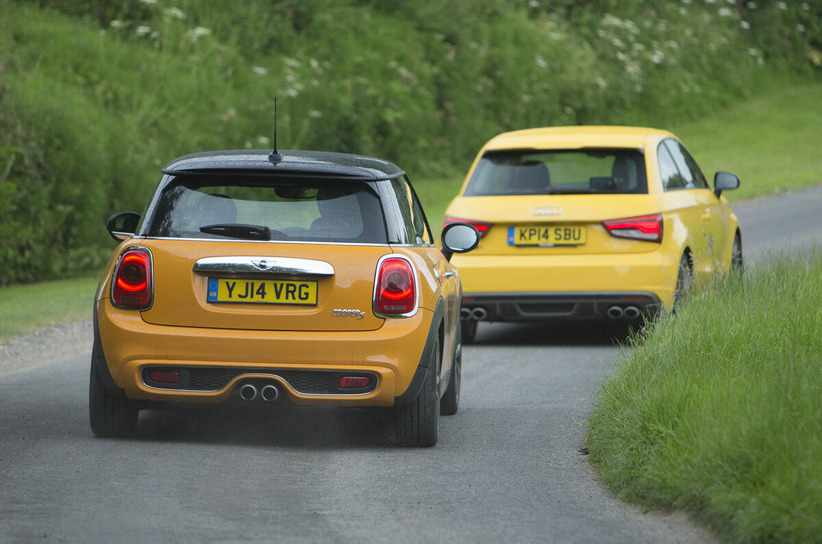 Midget gem specials - Audi S1 versus Mini Cooper S
