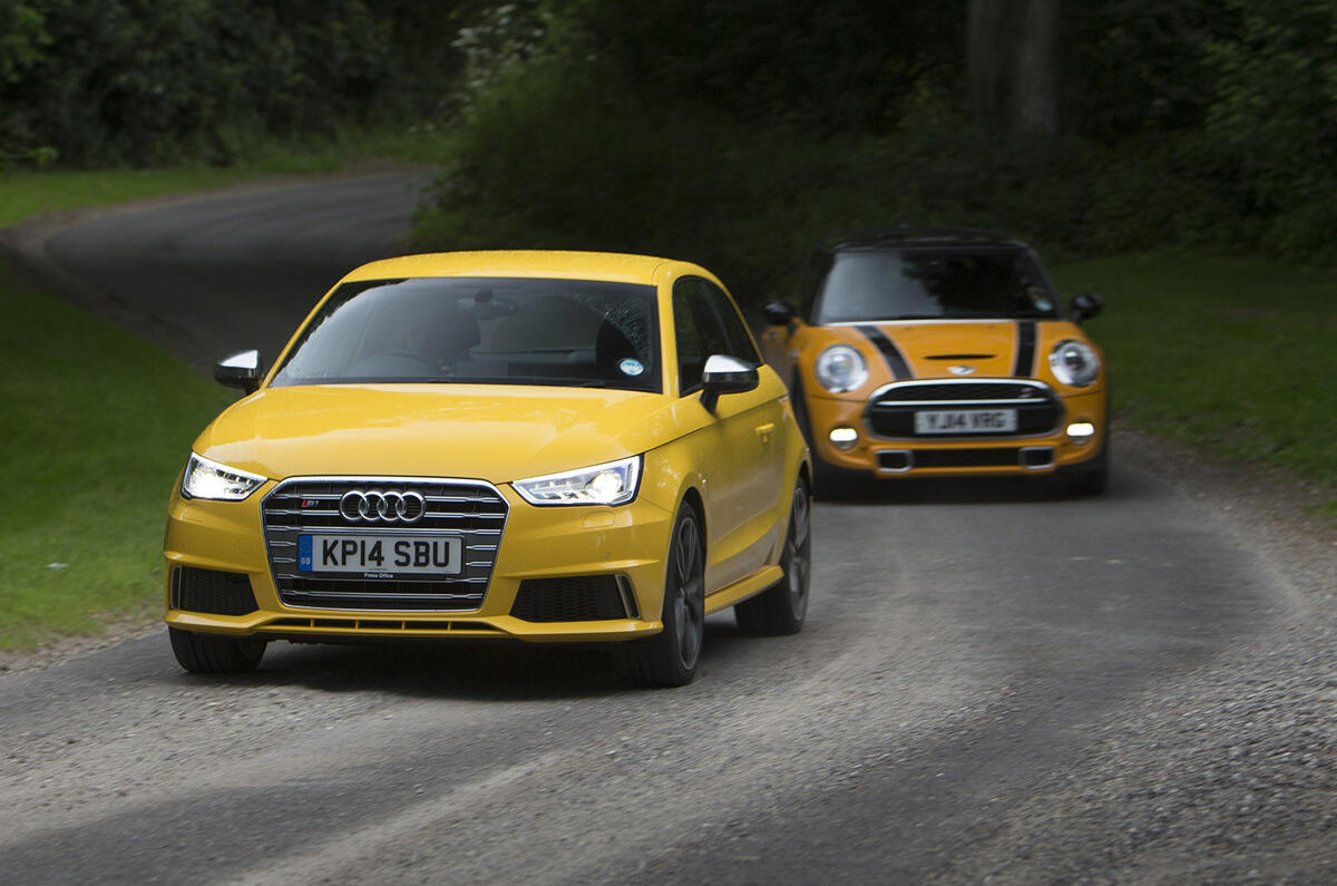 Midget gem specials - Audi S1 versus Mini Cooper S