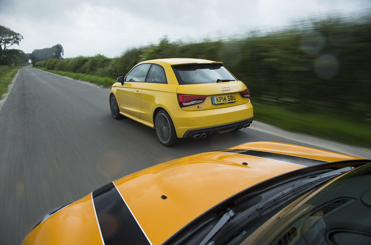 Midget gem specials - Audi S1 versus Mini Cooper S