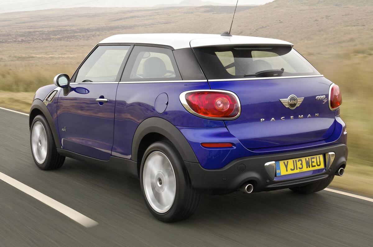 Mini Paceman rear quarter