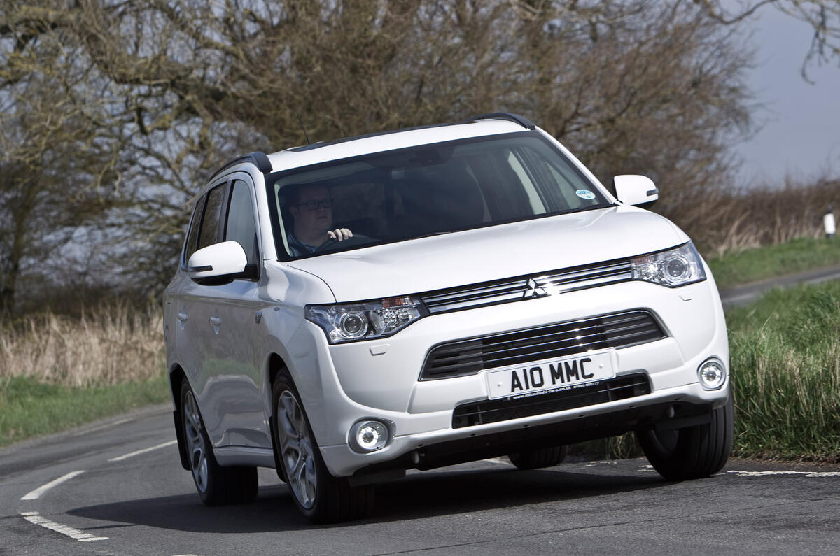 Mitsubishi Outlander PHEV cornering
