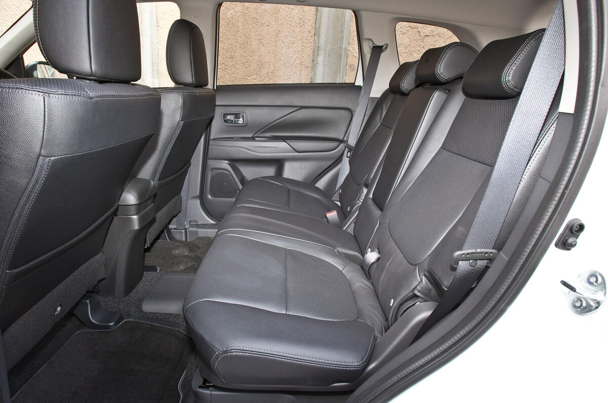 Mitsubishi Outlander PHEV rear seats