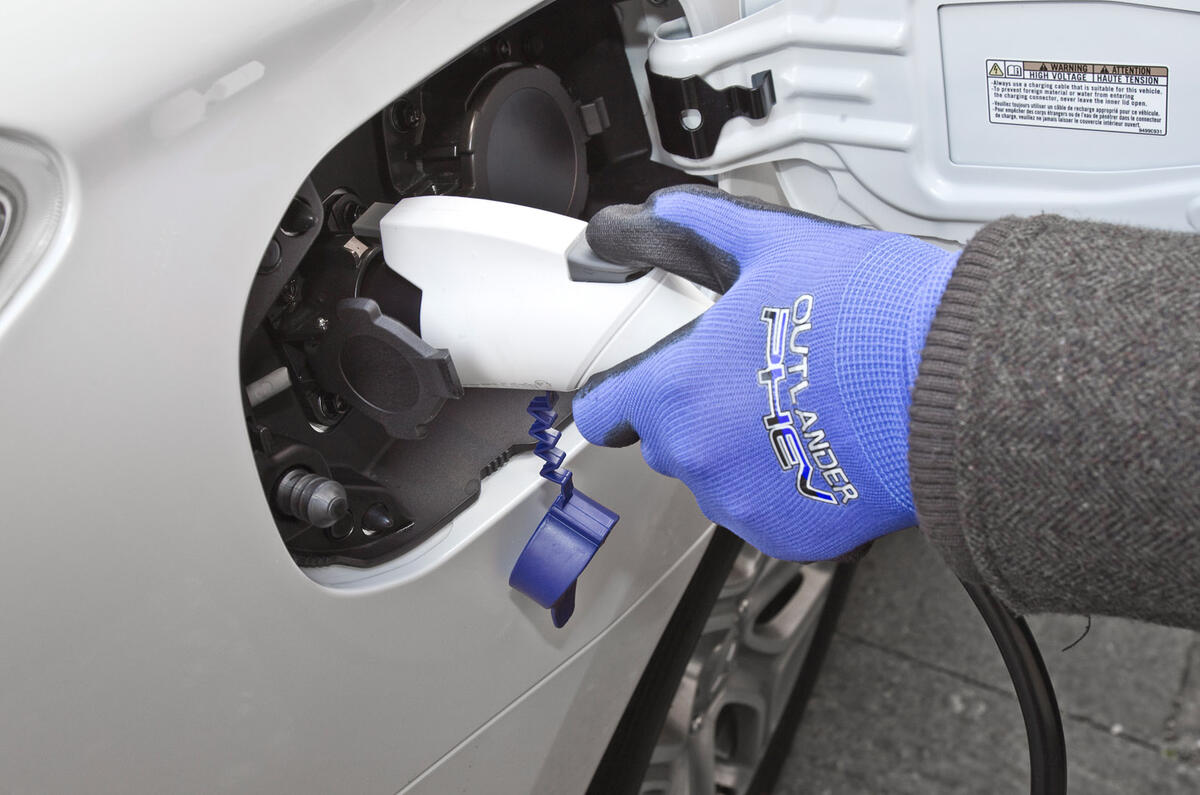 Mitsubishi Outlander PHEV charging point