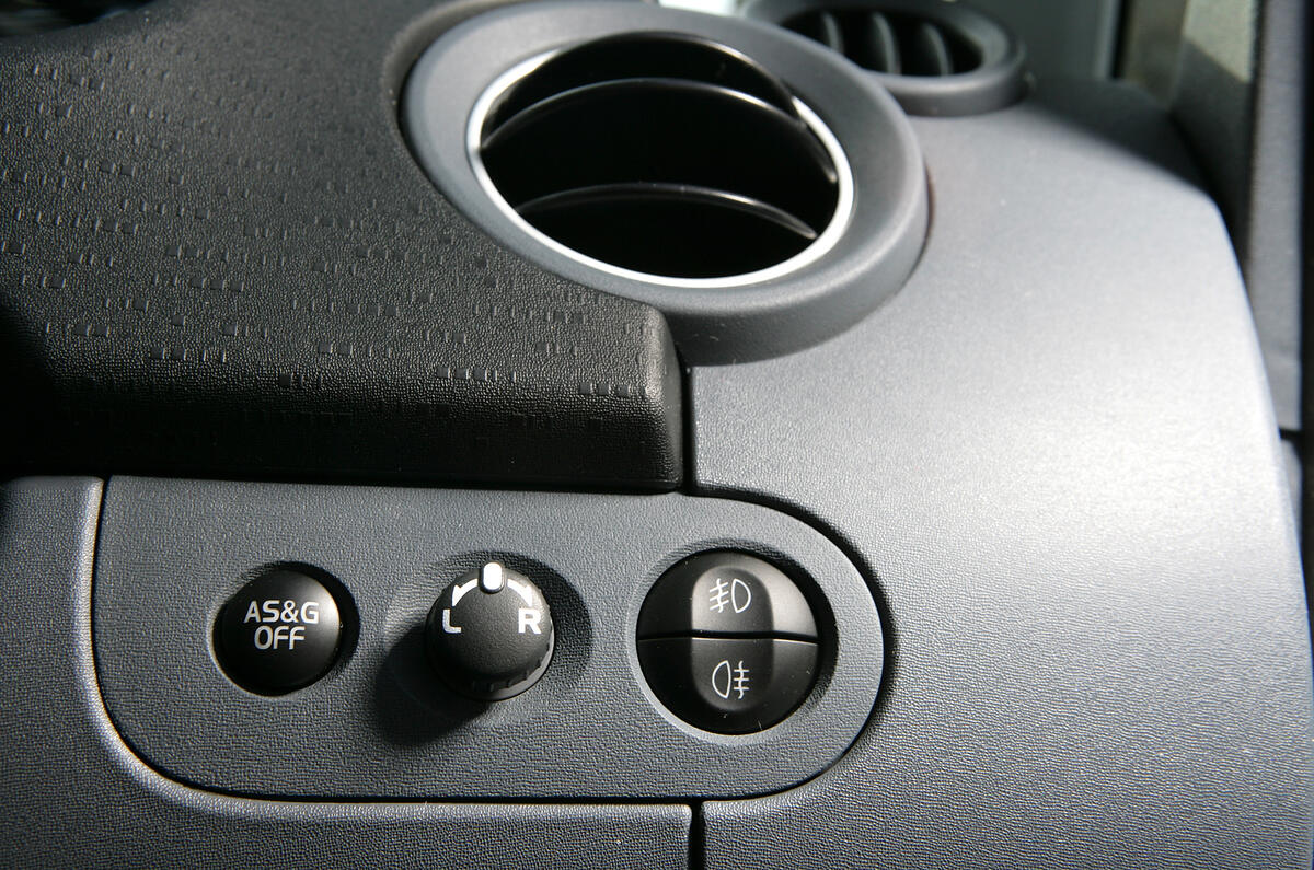 It's not up to Audi standards, but the switchgear feel durable enough Mitsubishi Colt switchgear