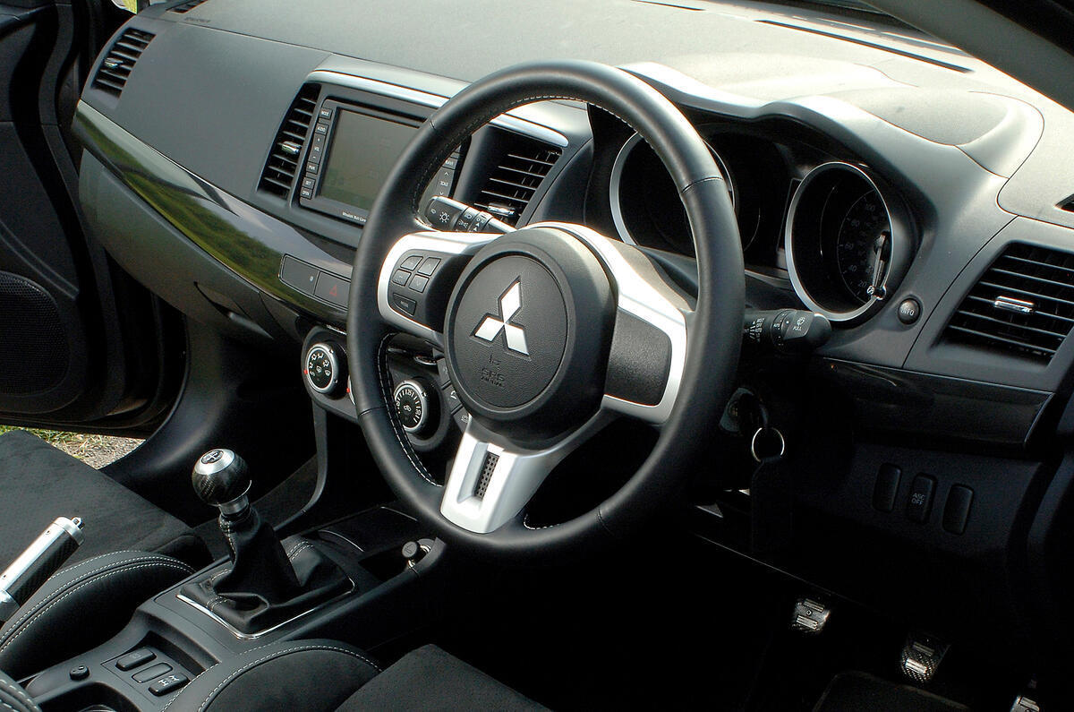 Mitsubishi Evo X dashboard