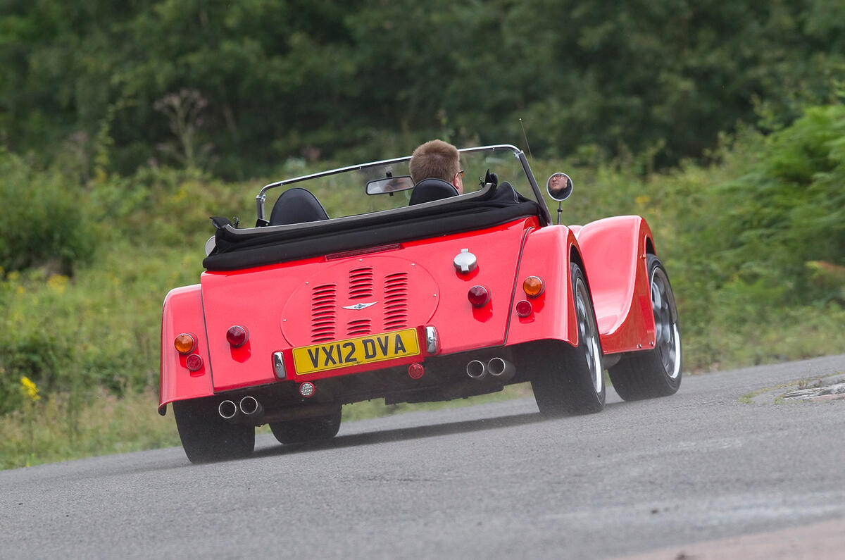 Morgan Plus 8 rear cornering