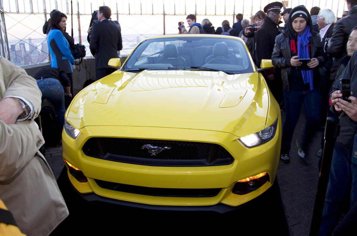 Ford Mustang on top of the world