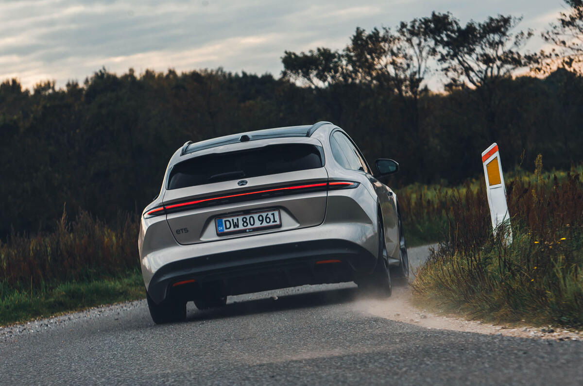 nio et5 touring review 2023 03 cornering rear nio et5 touring review 2023 03 cornering rear