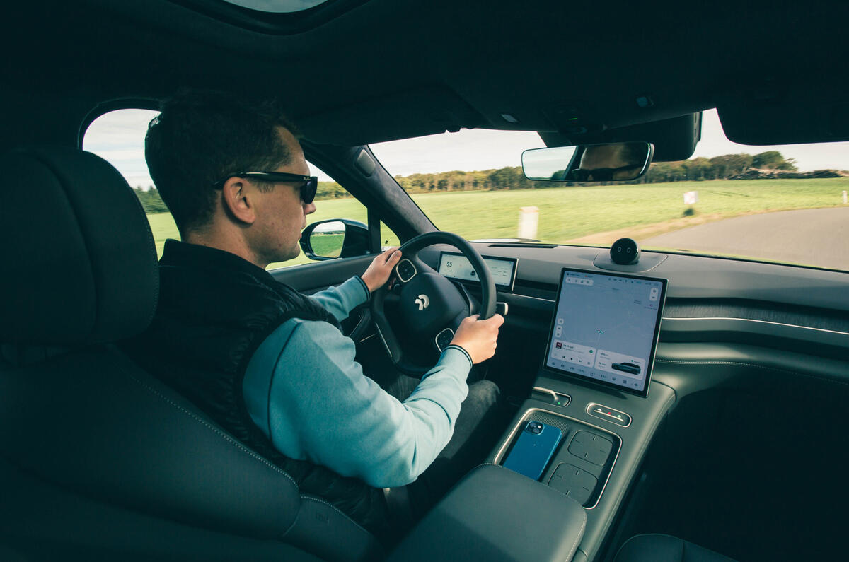 Nio EL8 review   Mark Tisshaw driving shot