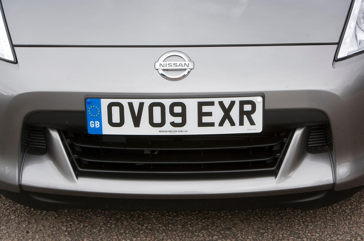 Better breathing for the engine is provided by a much bigger grille in the nose Nissan 370Z front grille