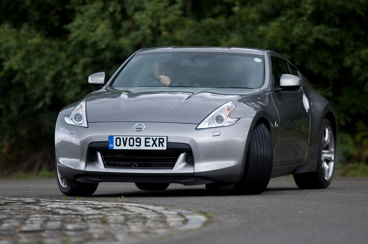 Soft rear suspension aids ride comfort, but tyres kick up far too much din Nissan 370Z cornering