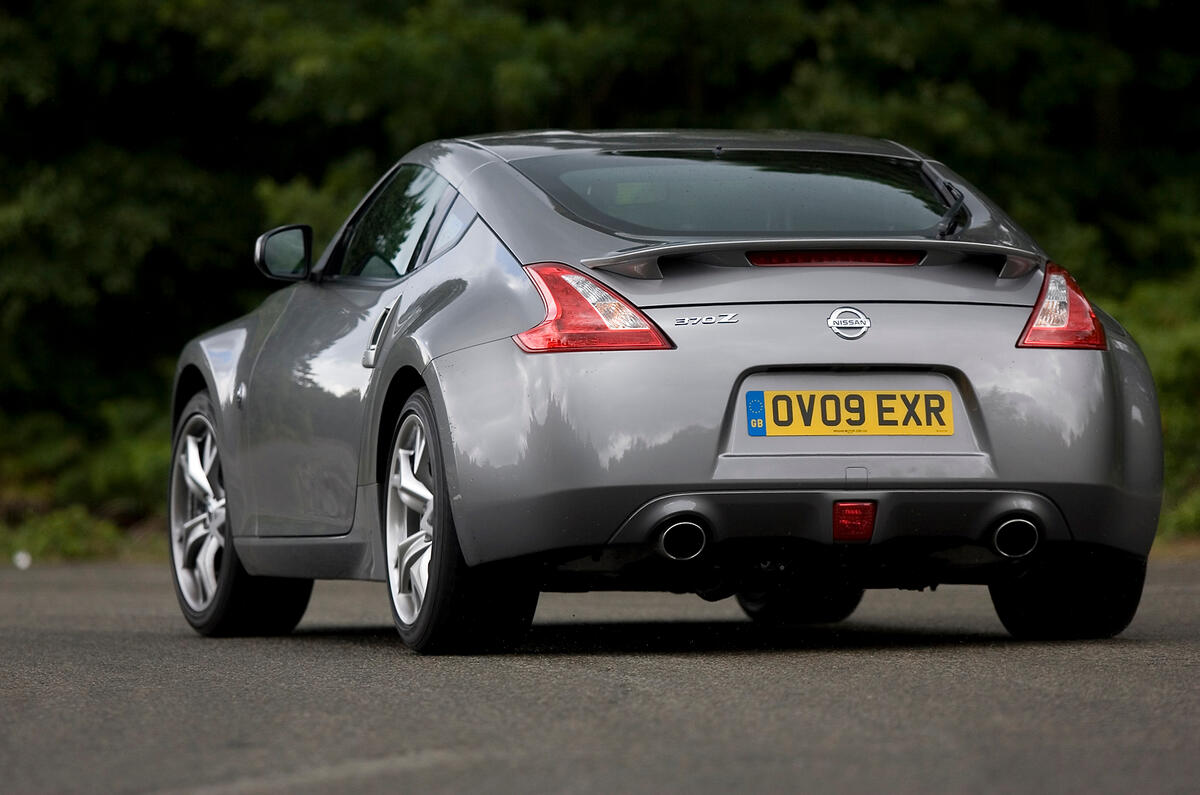 Nissan has set up the 370Z so that it moves around more than most sports cars do on or near the limit Nissan 370Z rear cornering