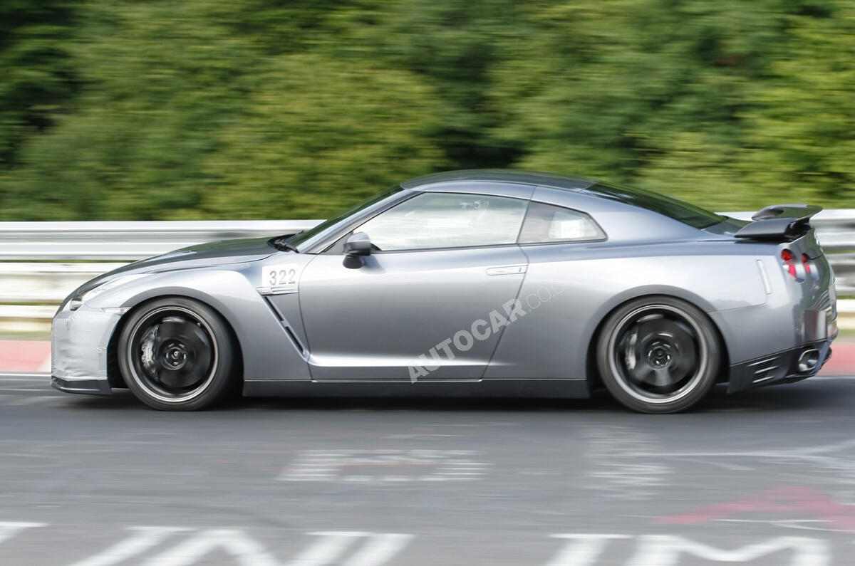 Facelifted Nissan GT-R spied