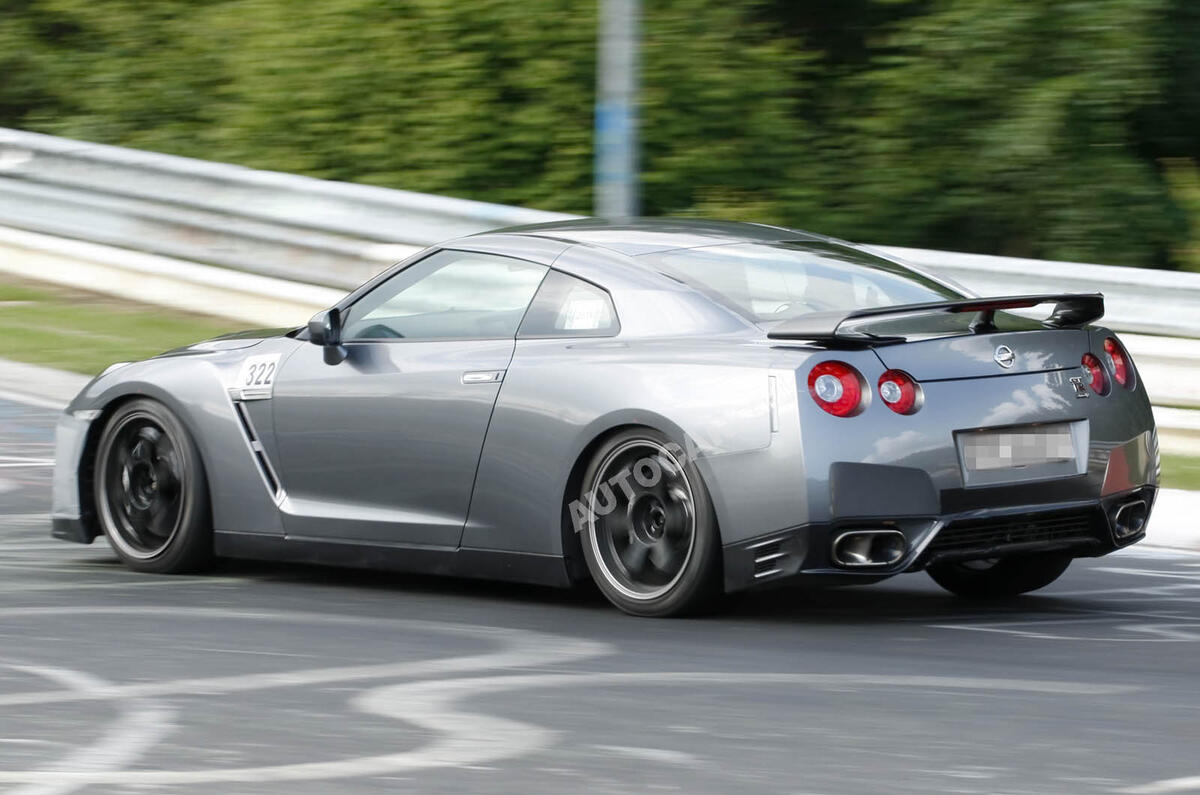 Facelifted Nissan GT-R spied