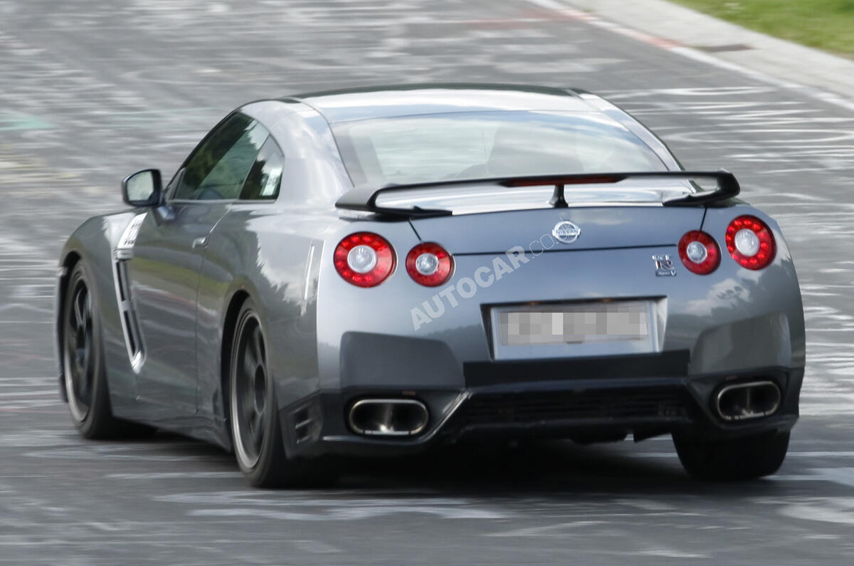 Facelifted Nissan GT-R spied