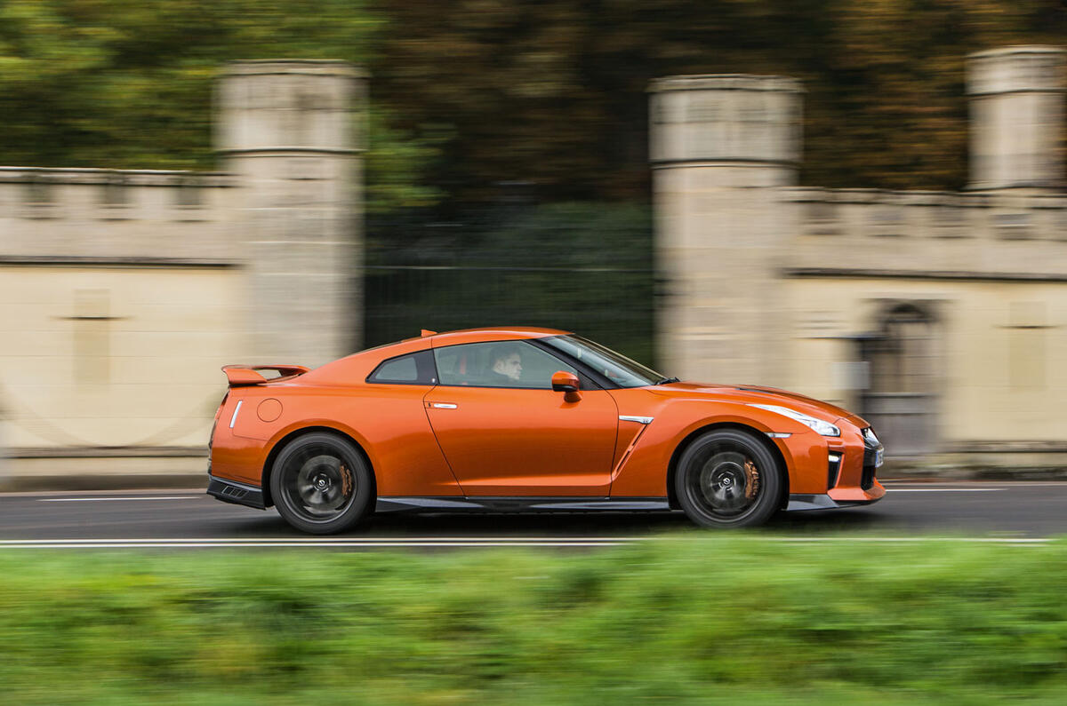 Nissan GT-R side profile
