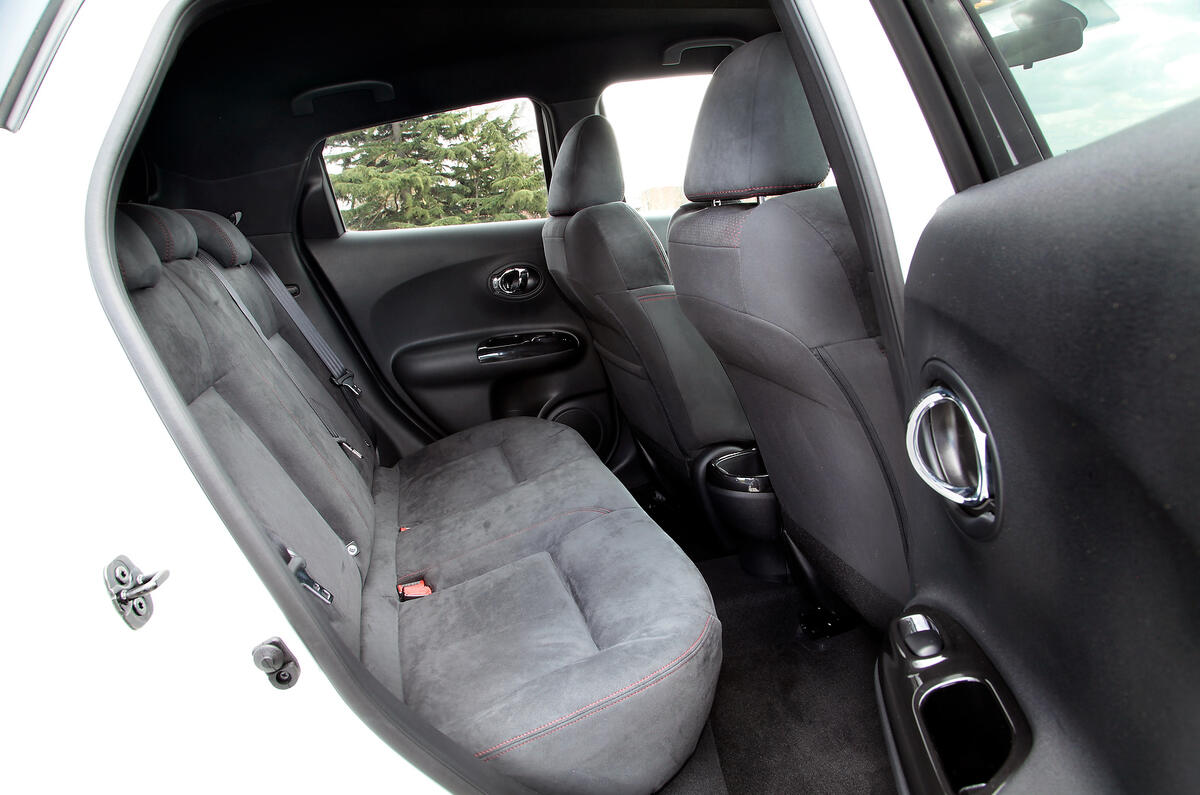 Nissan Juke Nismo rear seats