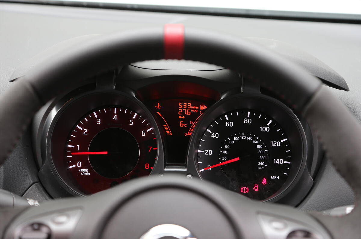 Nissan Juke Nismo instrument cluster