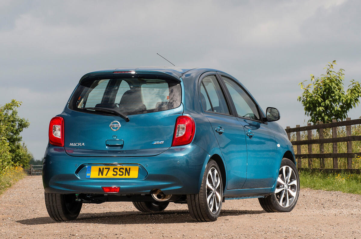 Nissan Micra rear cornering