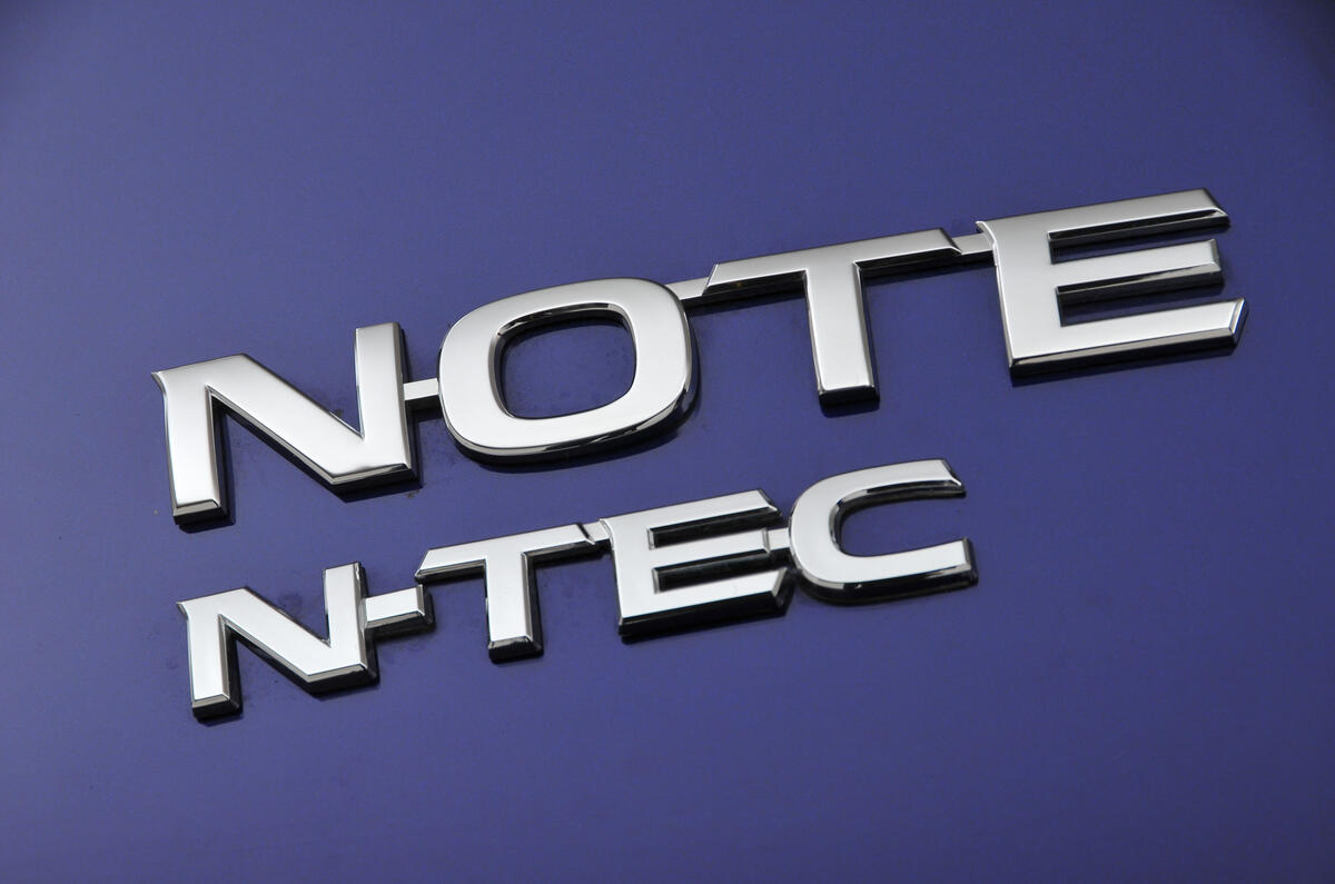 Nissan Note badging