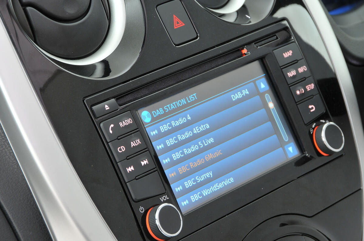 Nissan Note infotainment system