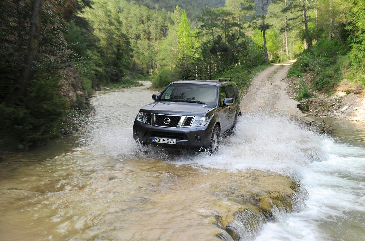 Nissan Pathfinder off-roading