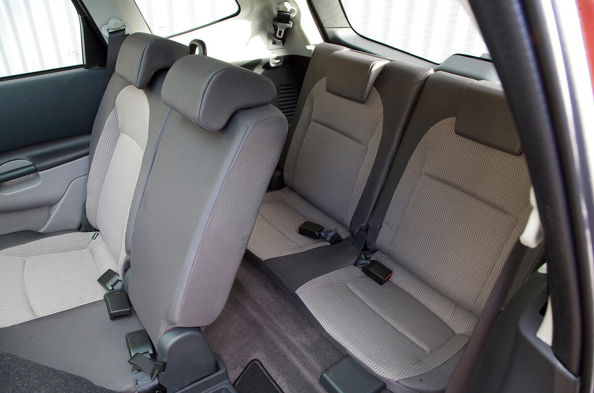 Third row of seats are good occasional seats for children, but are cramped for adults Nissan Qashqai third row seats