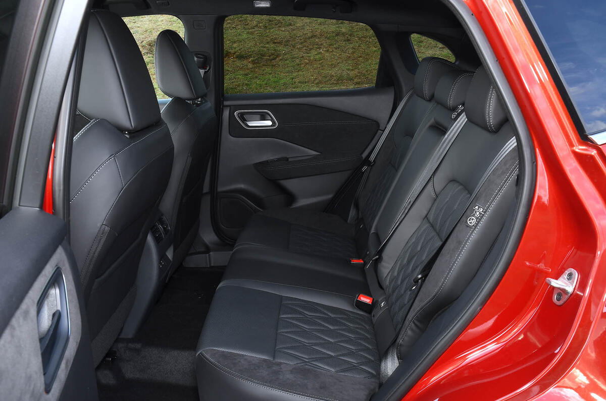 Nissan Qashqai e Power review 2025 13 rear cabin