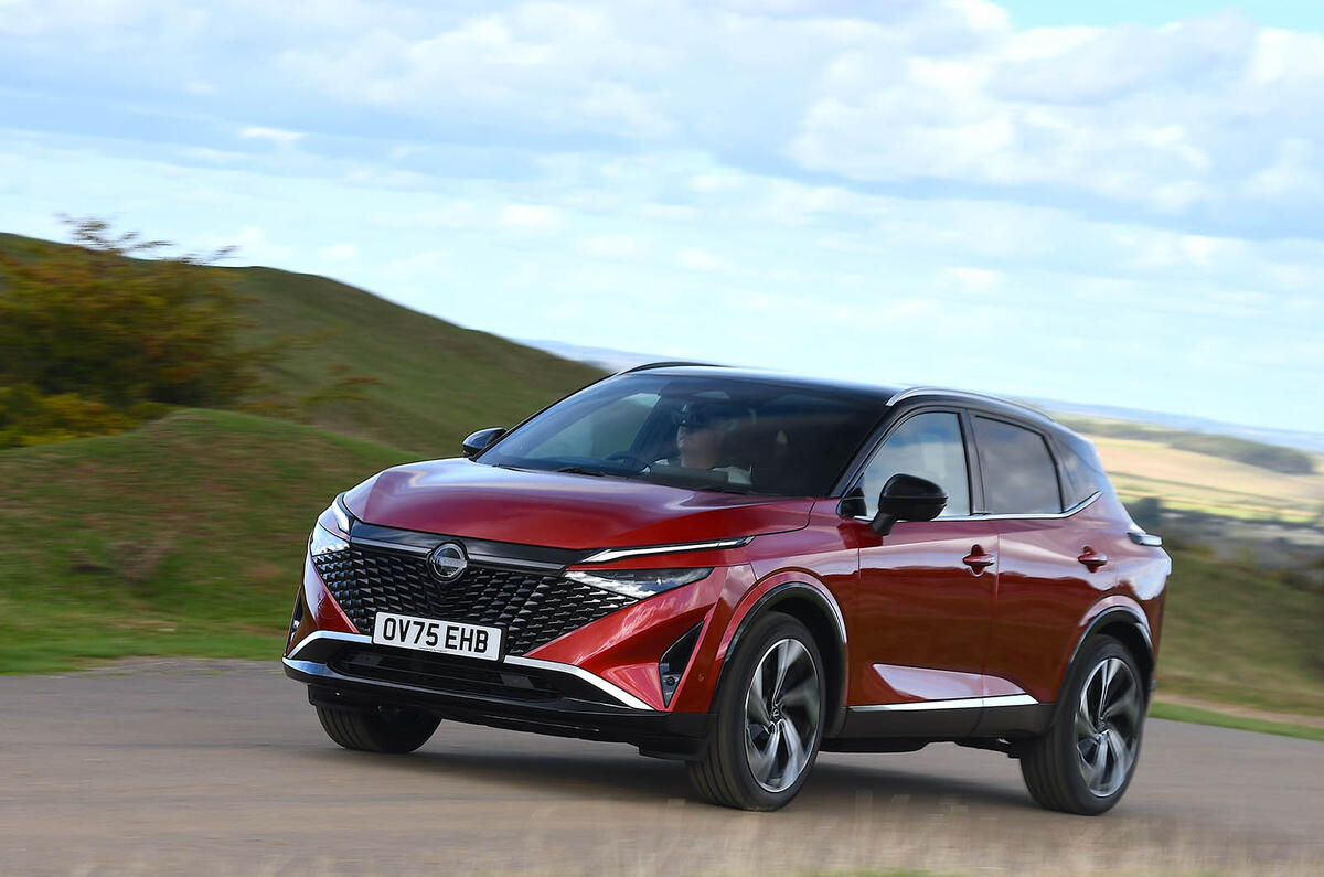 Nissan Qashqai e Power review 2025 18 front panning