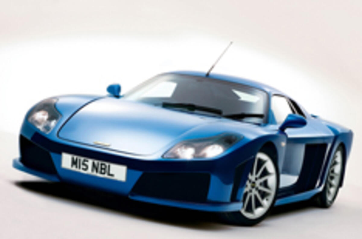 Noble's new car 'less than £70k'