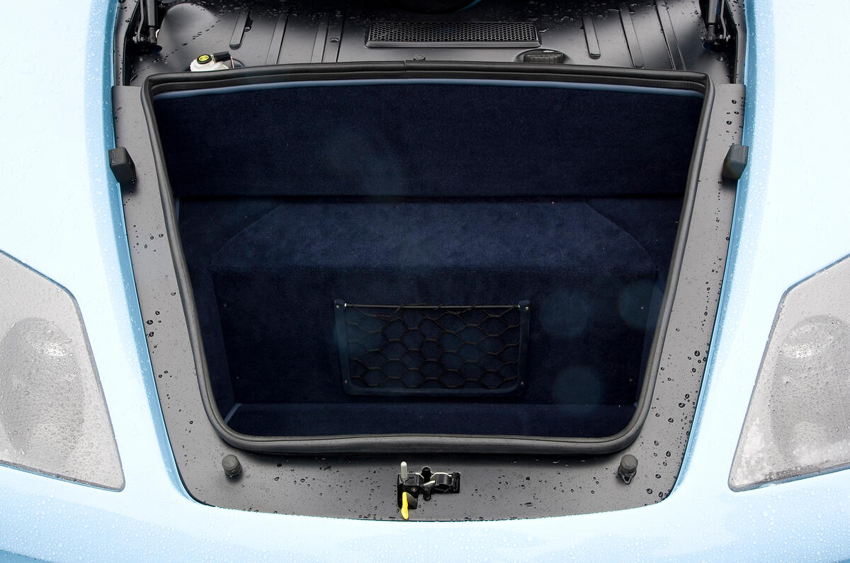 The M600 even has a decent sized boot Noble M600 boot space