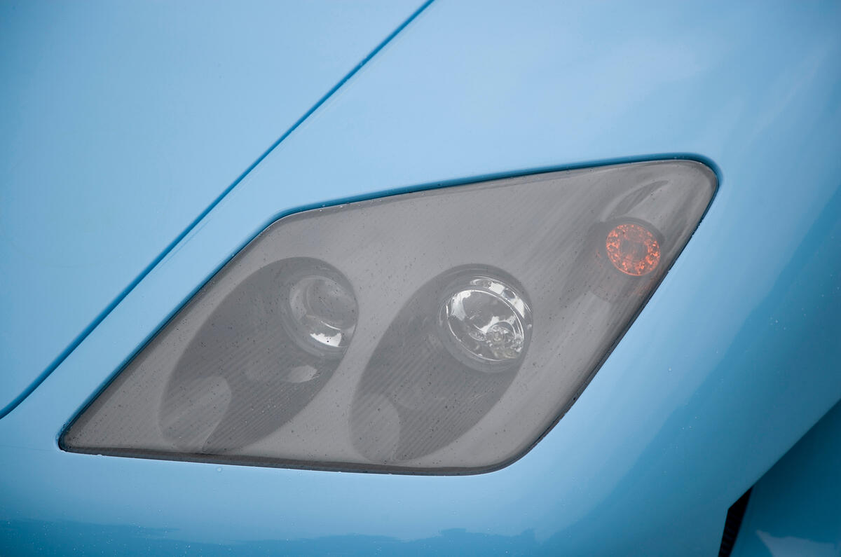 Covered headlamps seek to improve aerodynamics. They look the part too Noble M600 headlight