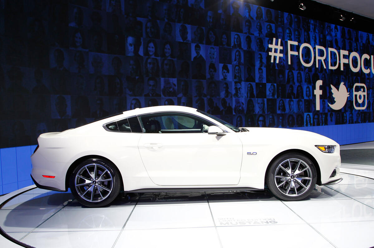 50th anniversary Ford Mustang shown